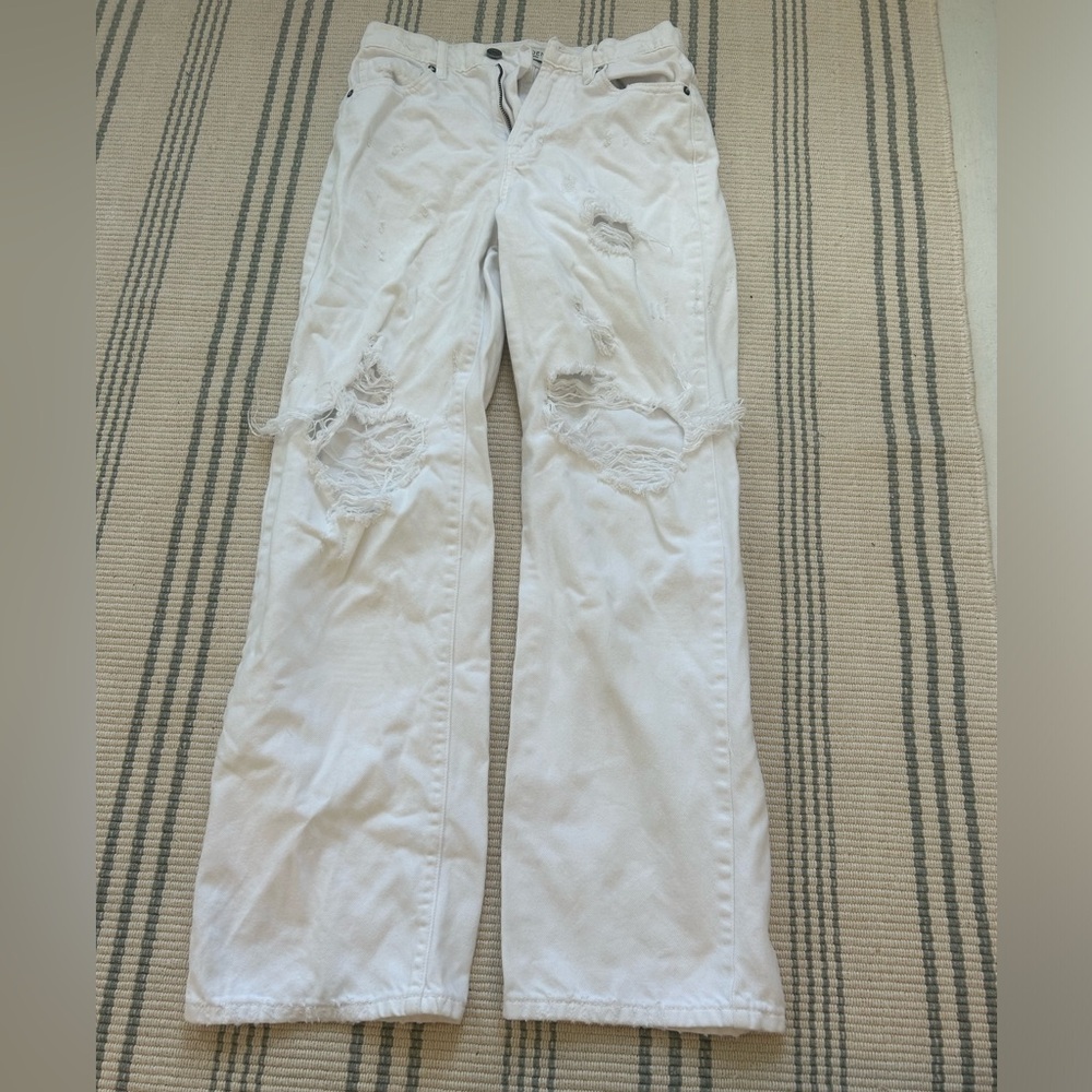 Hidden LA ripped straight leg jeans